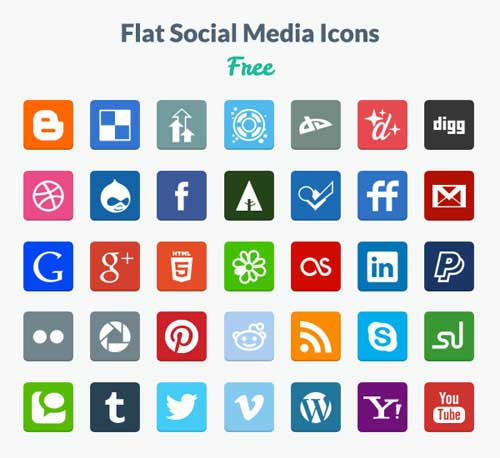 free flat icons