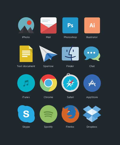 free flat icons