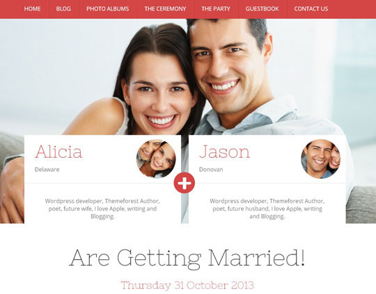 10.wordpress wedding themes