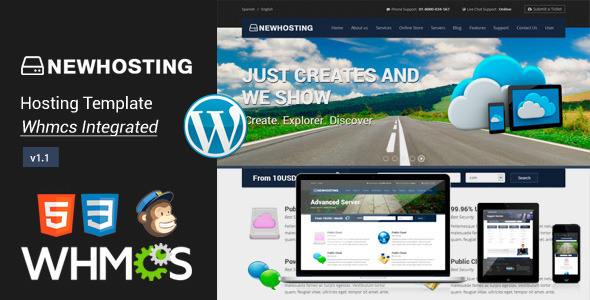 hosting wordpress theme