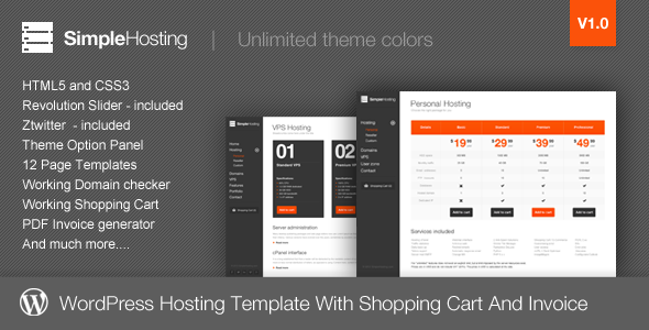 12.hosting wordpress theme