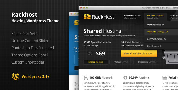 13.hosting wordpress theme