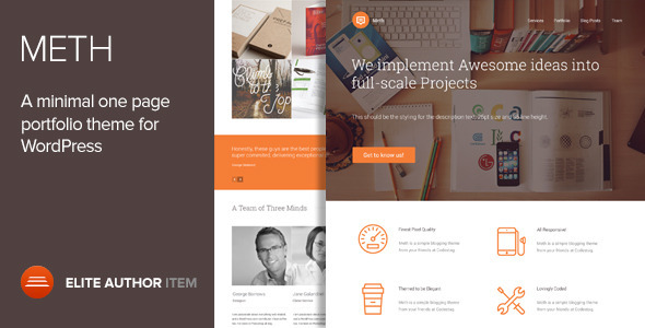 13.one page wordpress theme