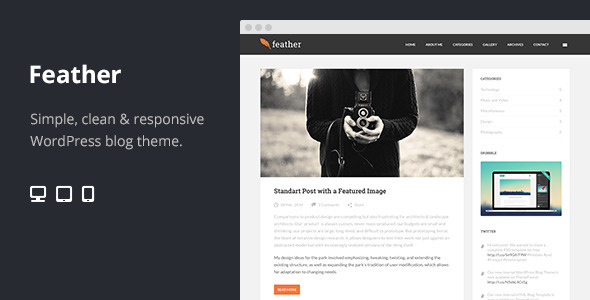 28.wordpress blogging theme