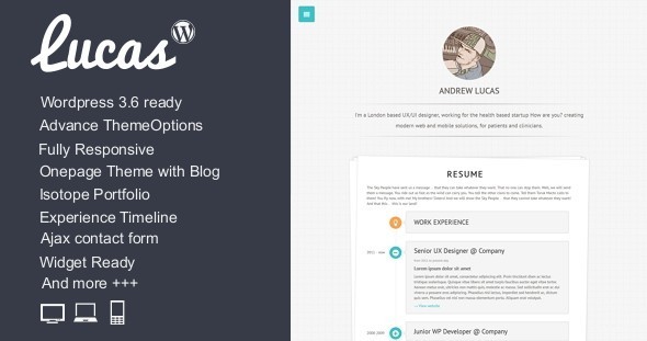 30.wordpress blogging theme