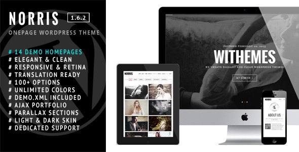 6.one page wordpress theme