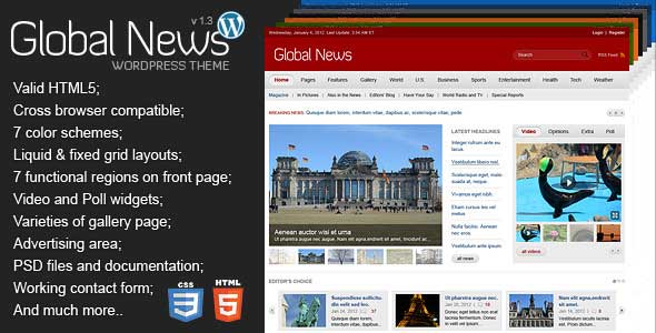 65.Wordpress news themes