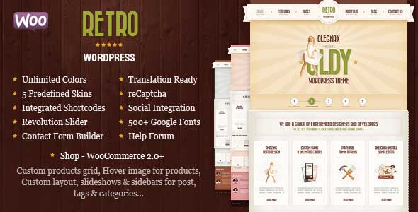 1.free and premium retro wordpress themes