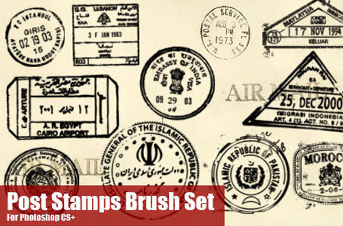 Huge Collection Of Free Stamp Brushes For Photoshop Pixelbell