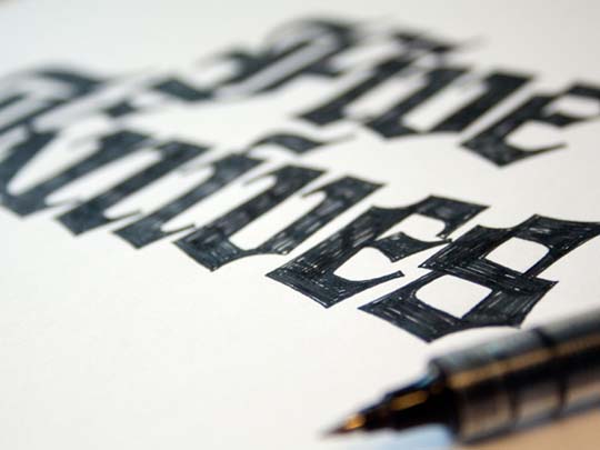 7.Calligraphy and Lettering Sketches