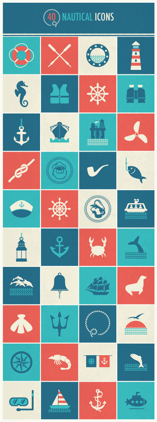 nautical-icon-set