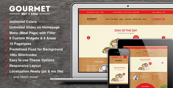 8.food wordpress themes