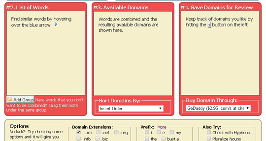 2.free domain finder