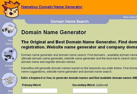 4.free domain finder