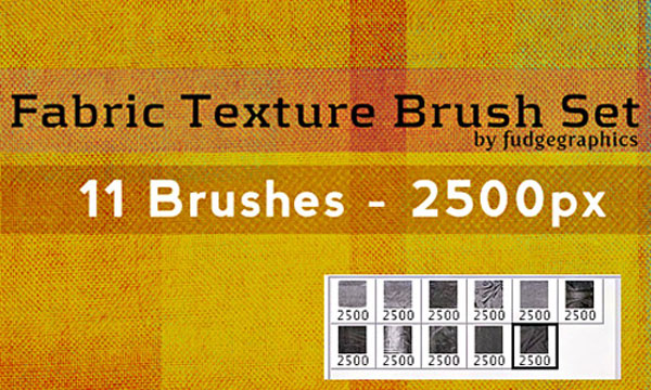 12.photoshop fabric brush