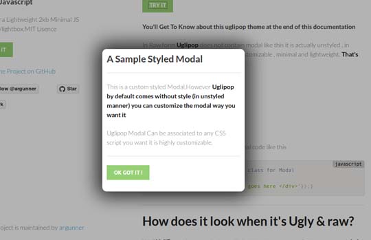 jQuery Modal Plugin