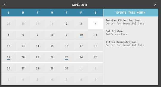 16.jquery calendar plugin