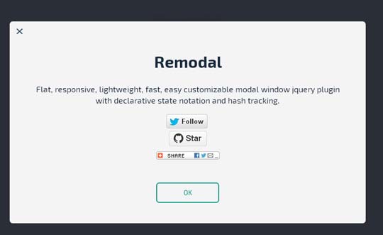 17.jQuery Modal Plugin