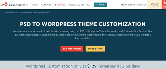 4.PSD to WordPress Conversion Service Providers