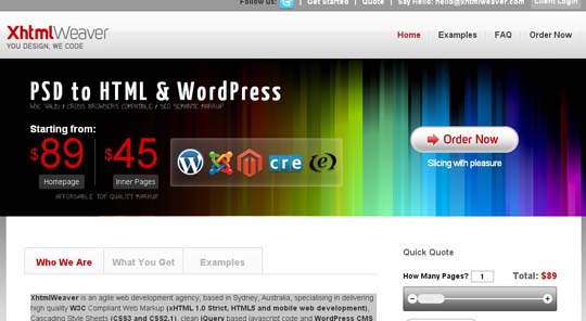 6.PSD to WordPress Conversion Service Providers