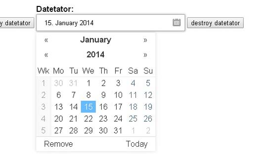 6.jquery calendar plugin