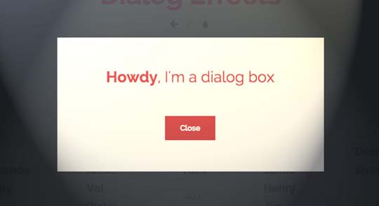 8.jQuery Modal Plugin