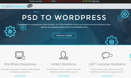 9.PSD to WordPress Conversion Service Providers