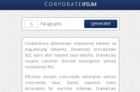 Corporate Ipsum