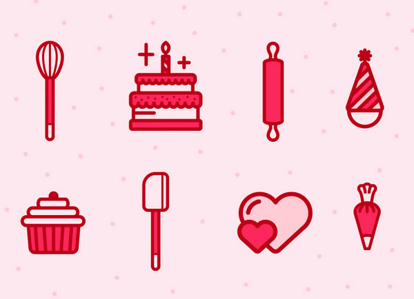Cupcakery Icons by Joash Berkeley