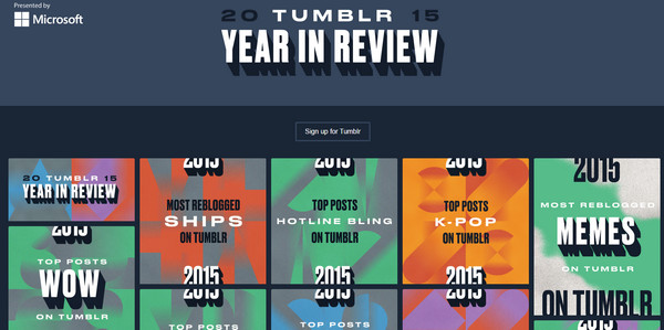 Year in Review by Tumblr