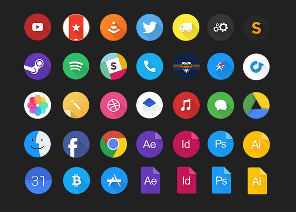 Material Inspired Icons Master Set by Jurre Houtkamp