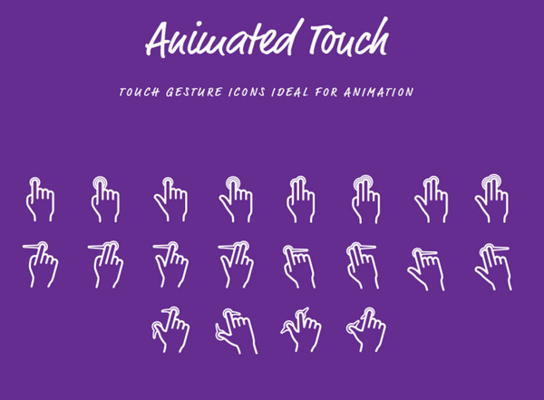 "Touch Gesture" iconset by Erik Ragnar Eliasson