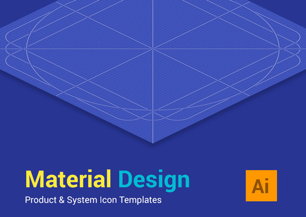 Material Design Icon Templates by Zlatko Najdenovski