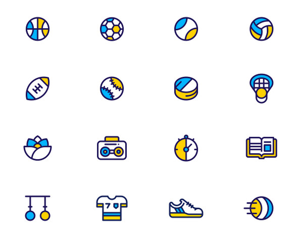 Sport & Fitness Icons by Dan Fleming
