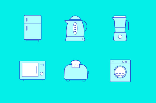 Kitchen Icons Freebie by Joby Varghese