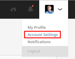 Settings page go back