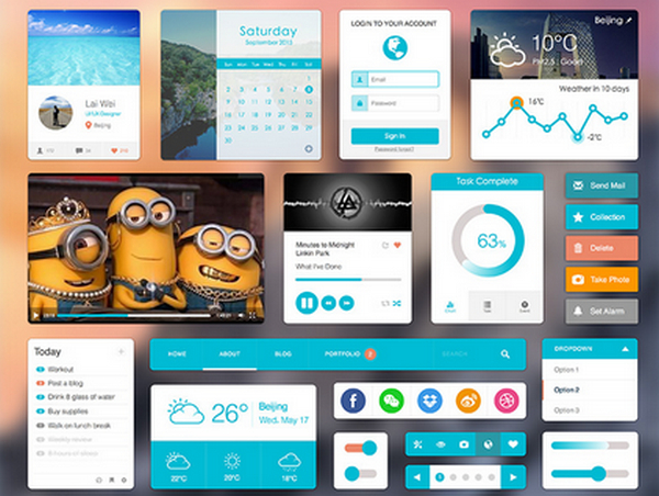 Flat UI Elements .sketch resource