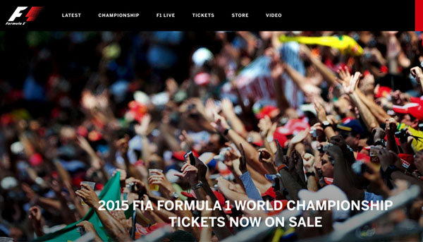 Formula 1 official website